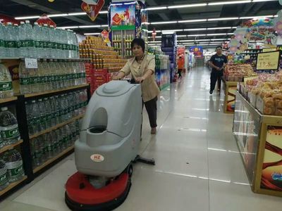 百色超市多大面积可以用电动洗地机来清洁?